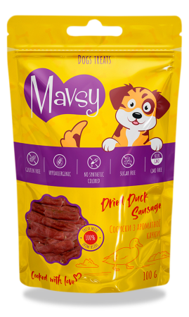 RECOMPENSE - Mavsy Cârnați de rață uscați pentru caini