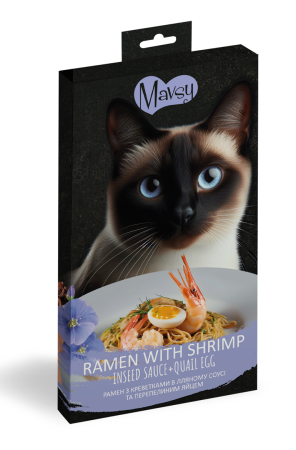 RECOMPENSE - Mavsy ramen cu creveți în sos de in și ou de prepeliță