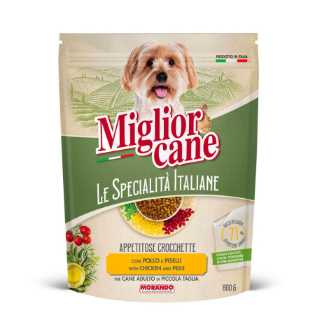 Miglior cane mini crochete pentru adulți pentru câini cu pui și mazăre, 800 g [3]