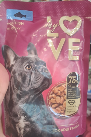 MY LOVE Plic caini Peste in sos, 100 g [1]