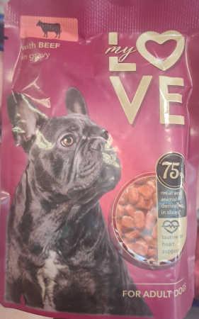 MY LOVE Plic caini Vita in sos, 100 g [1]