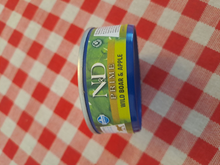 N&D Prime, Mistreț și Măr, conservă hrană umedă fără cereale pisici, (în sos), 70g [1]