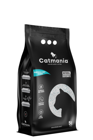 ASTERNUT SI LITIERE - CATMANIA Bentonita Marseille Soap, Asternut Litiera 5 L