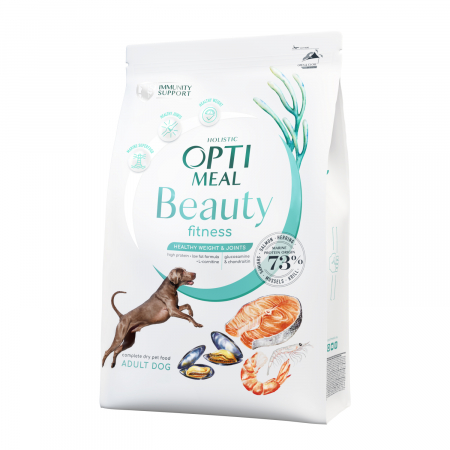 Optimeal Beauty Fitness Hrana uscata fara cereale pentru caini - cu fructe de mare, 4kg [0]