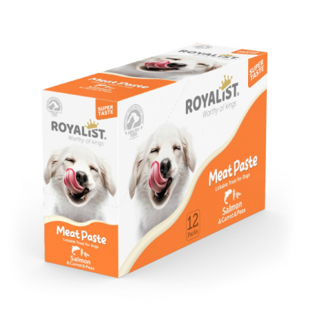 Royalist Pastă de Carne cu Somon, Morcovi și Mazăre pentru caini, 90 g [1]