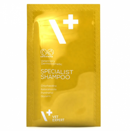 SAMPOANE - Sampon Antiseptic Caini si Pisici VetExpert Specialist, Plic 15ml