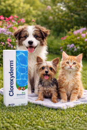 SAMPOANE - Sampon ICF Clorexyderm 4% Caine sau Pisica, 250ml