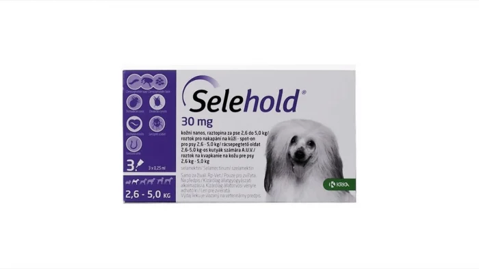 Deparazitari Caini - Selehold pentru caini 30 mg / ml (2.6 - 5 kg), 1 x 0.25 ml