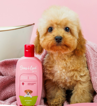 SENS-I-LAVI Puppy, șampon câini junior, Trandafir, flacon, 250ml [1]