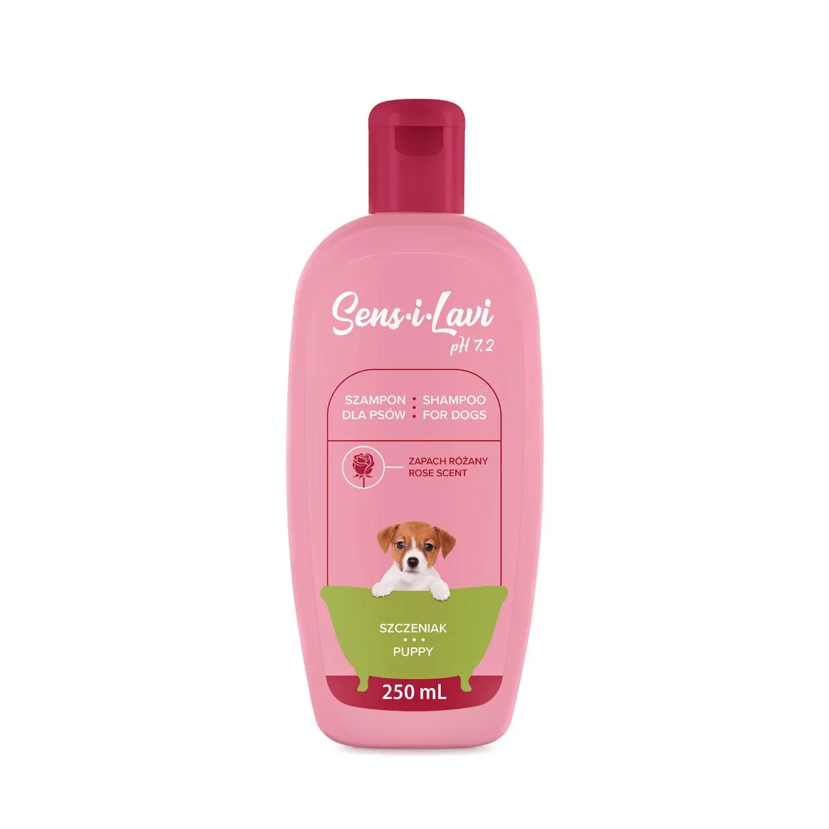SENS-I-LAVI Puppy, șampon câini junior, Trandafir, flacon, 250ml [2]