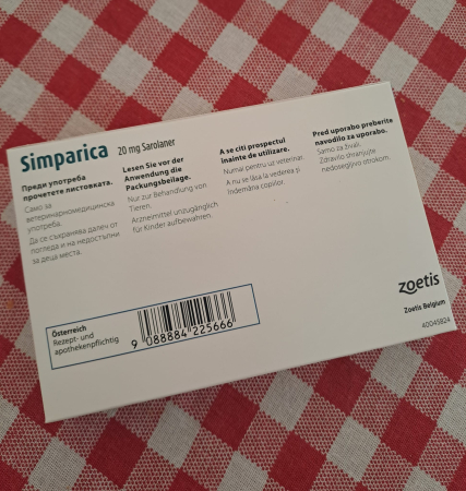 Simparica 20 mg (5-10 kg), 1 tableta [3]