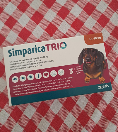 Simparica Trio 12mg 5-10kg, 1 tableta [2]