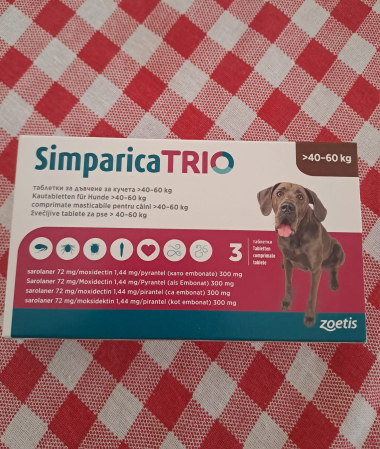 Simparica Trio 72mg 40-60 kg, 1 tableta [2]