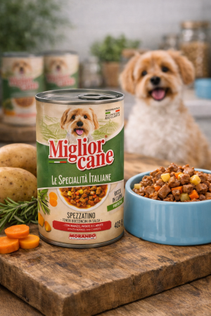 MORANDO - Spezzatino – Bucăți mici în sos cu carne de vită, cartofi și morcovi