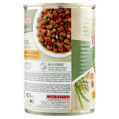 Spezzatino (tocană) – Bucăți într-un sos cu pui, roșii și fasole verde [3]