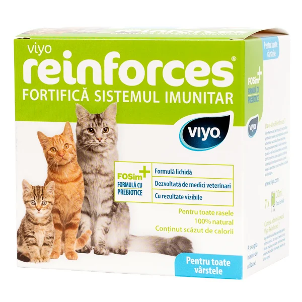 SUPLIMENTE - Supliment nutritiv pentru pisici Viyo Reinforces, 7x30ml