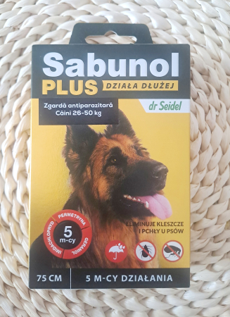 Zgarda antiparazitara Caine , SABUNOL PLUS 26-50kg [1]