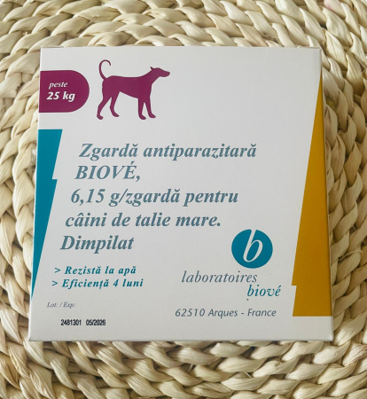 Deparazitari Caini - Zgarda antiparazitara pentru caini talie mare, Biove