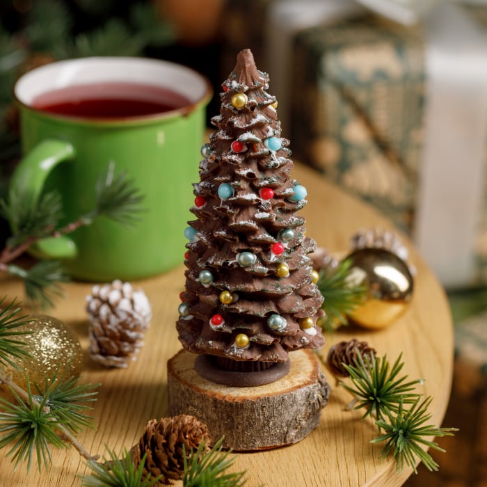 Brad Ciocolată Neagră Decorat [2]