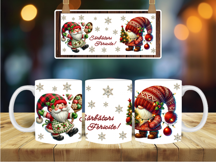 Cană magică cu spiriduș de Crăciun - cadoul ideal pentru sărbători [2]