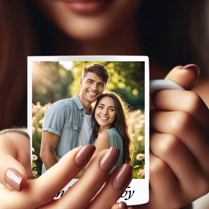 Cană albă personalizată cu poza ta și text (opțional) [2]