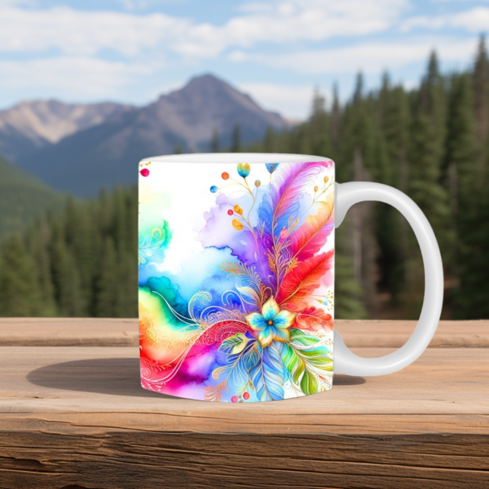 Cană cu flori în acuarelă [4]