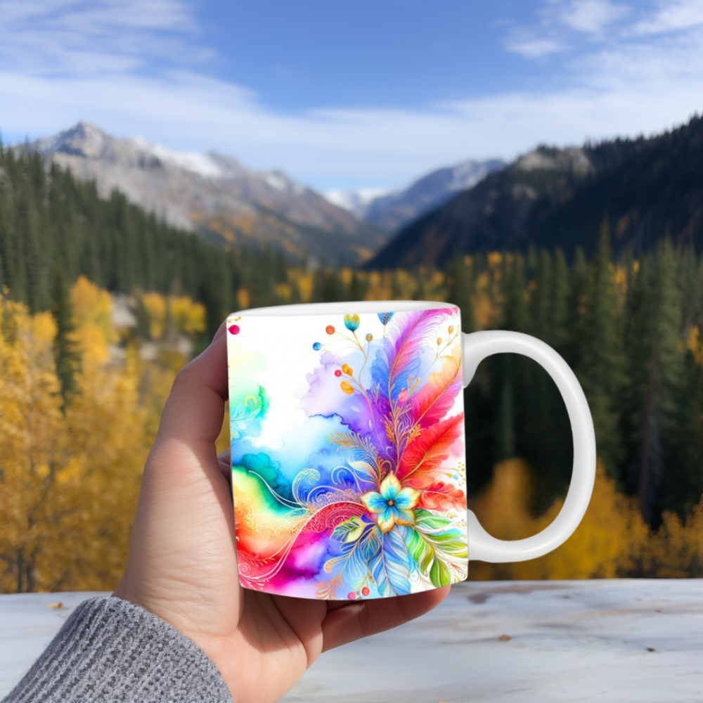 Cană cu flori în acuarelă [5]