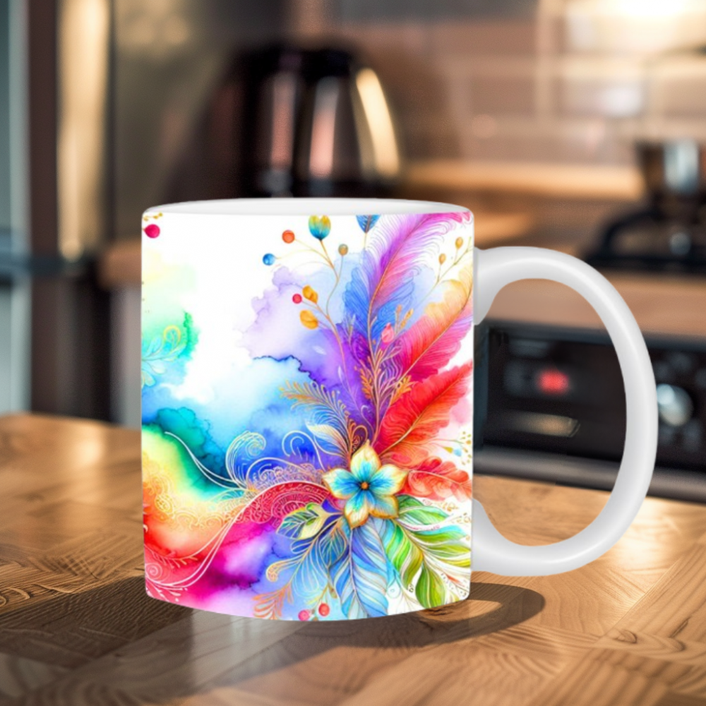 Cană cu flori în acuarelă [6]