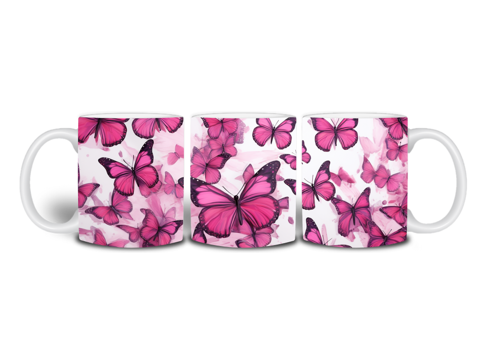 Cană cu fluturi roz [2]