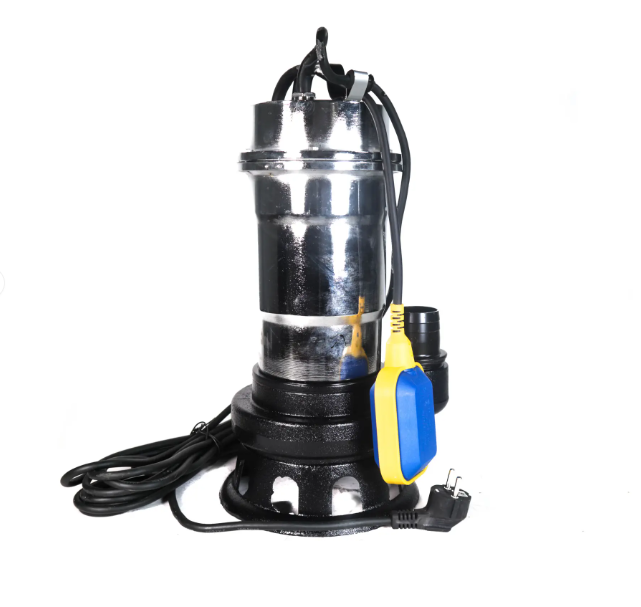 Kit Pompa Apă Murdară Inox 1100W cu Plutitor și Furtun Pompieri 2" 20m [2]