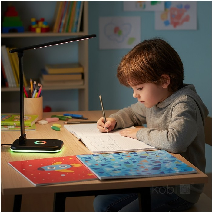 lampa birou kobi noblite rgb 7w 3cct night light negru [3]