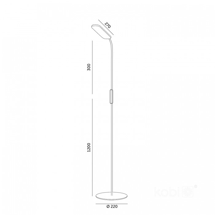 lampa podea kobi teilo 10w 3cct telecomanda premium negru [7]