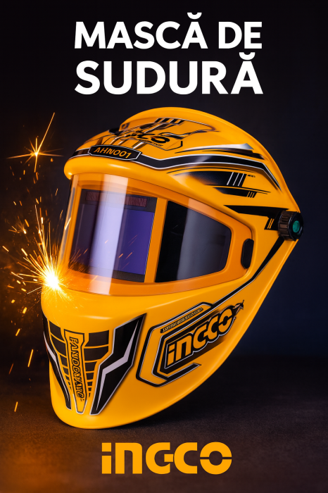 Masca pentru Sudură Automată cu Cristale Lichide – Protecție și Reglaj Avansat [2]