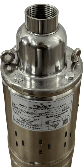 Pompa Submersibila Inox 1.1kW cu Snec Fara Plutitor GW [2]