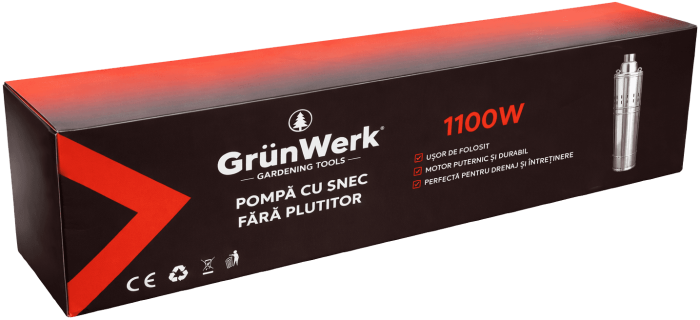 Pompa Submersibila Inox 1.1kW cu Snec Fara Plutitor GW [4]