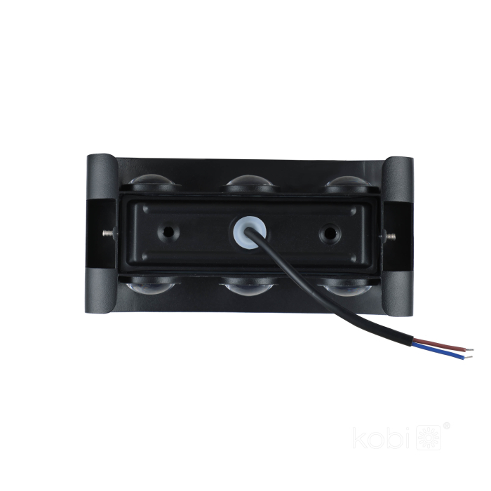 Set 4 aplice de perete exterior LED LUMEPRA 6W 3000K IP54 negru Kobi [8]