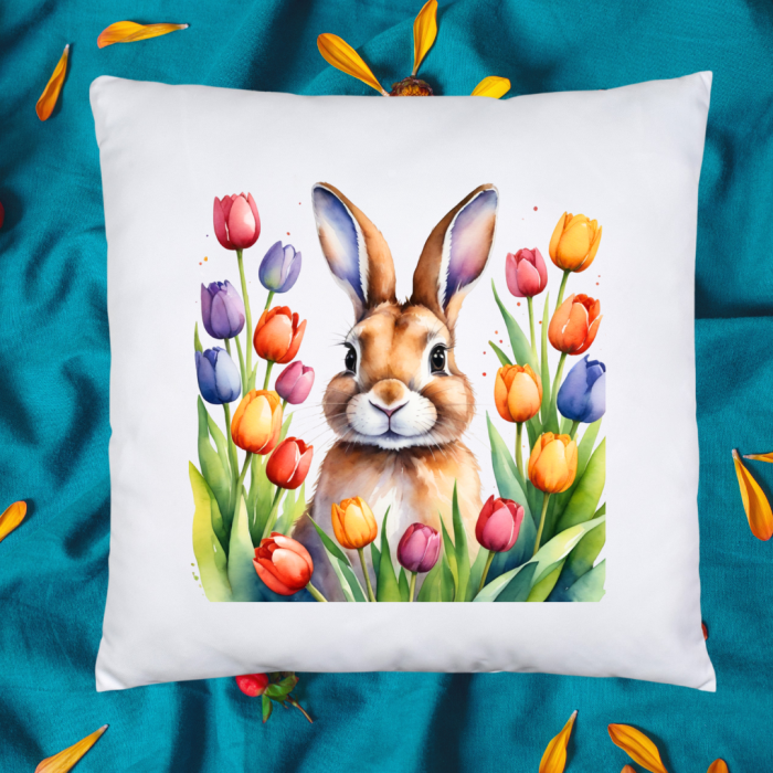 Set cadouri personalizate cu iepuras si lalele colorate [5]