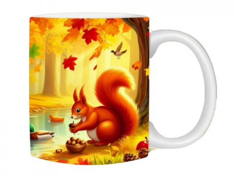 Casă și grădină - Cană cu veveriță - Cadoul perfect pentru iubitorii de natură