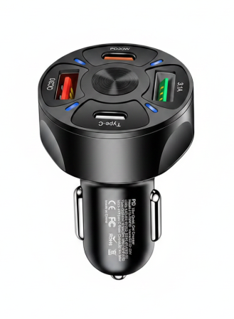 Încărcătoare auto - Încărcător auto QC 3.1A PD 20W 2 USB + 2 PD
