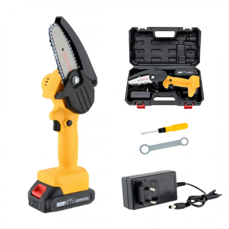 Mini Fierăstrău Electric 17 cm – 2 Acumulatori + Trusă Plastic [2]
