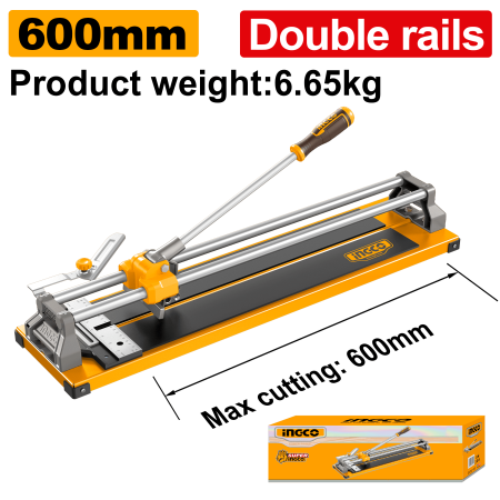 Casă și grădină - Aparat Tăiat Gresie 600 mm cu Șină Dublă și Ghidaj 45°