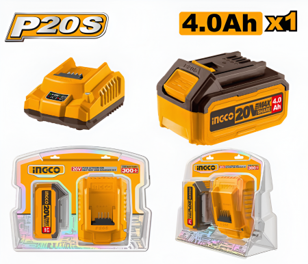 Construcție, renovare - Baterie (Acumulator) 20V 4 Ah cu Încărcător