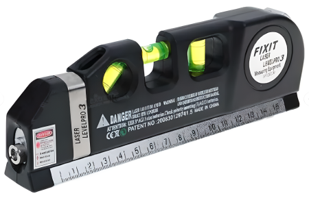 Angro - Angro Boloboc cu Laser + Ruletă 2.5m – Aliniere precisă și măsurători rapide