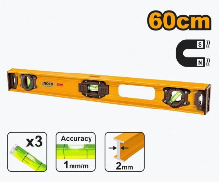 Boloboc Magnetic din Aluminiu 100 cm – Precizie și Durabilitate