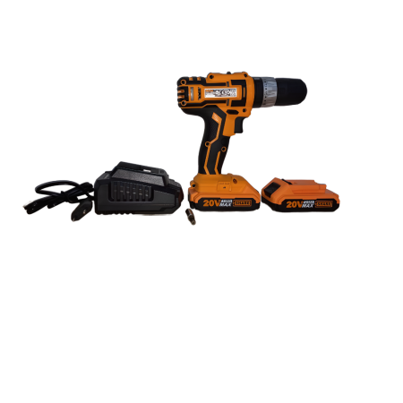 Bormașină cu Impact 20V + 2 Acumulatori, LED și Accesorii în Valiză [2]