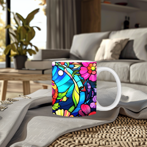 Cană cu bufniță colorată [3]