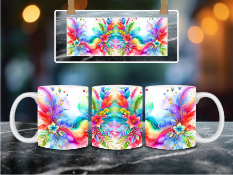 Cană cu flori în acuarelă [1]