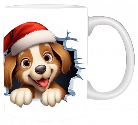 Cadouri - Cană de Crăciun cu pisicuță și cățeluș