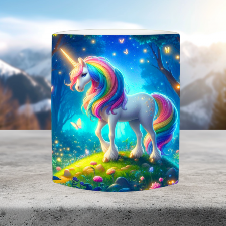 Cană cu unicorn, ceramică, 330 ml [4]