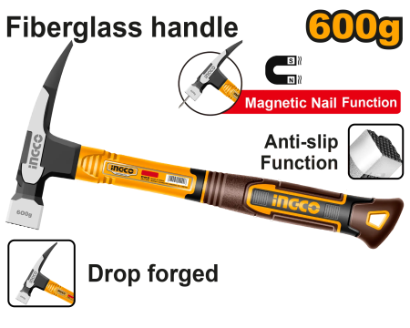 Ciocan - Ciocan Ingco 600g Colt Fibra Magnet